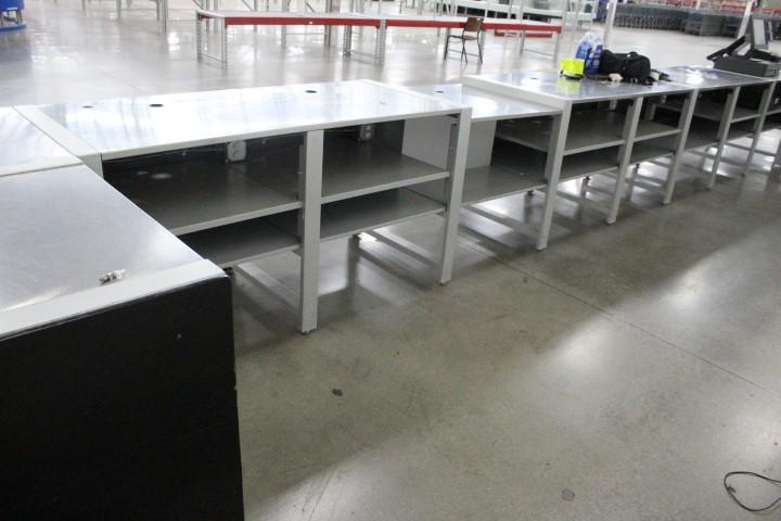 Millwork. Stainless Steel Tops, W/ Electrical Sockets