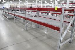 Pallet Racking. 6 Sections, 102" Beams, 60x40" Uprights