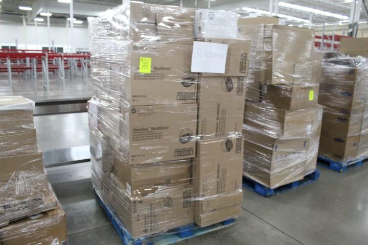 Pallet Of Food Service Items. Microwaveable Containers, Rack Covers, Aluminum Trays, More