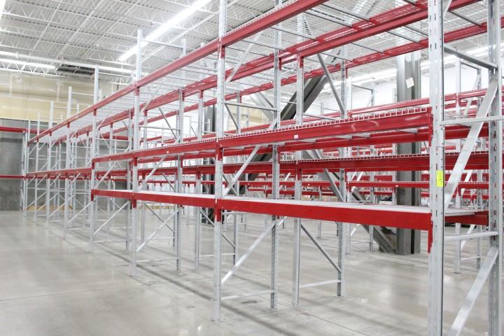 Pallet Racking. 7 Sections, 108" Beams, 14'x36" Uprights