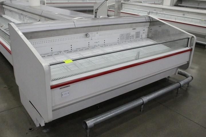 2011 Hill Phoenix Single Deck Meat Case. Remote Cooled, 120 Volt, R22 - Model # OM8 - Serial  # 1058