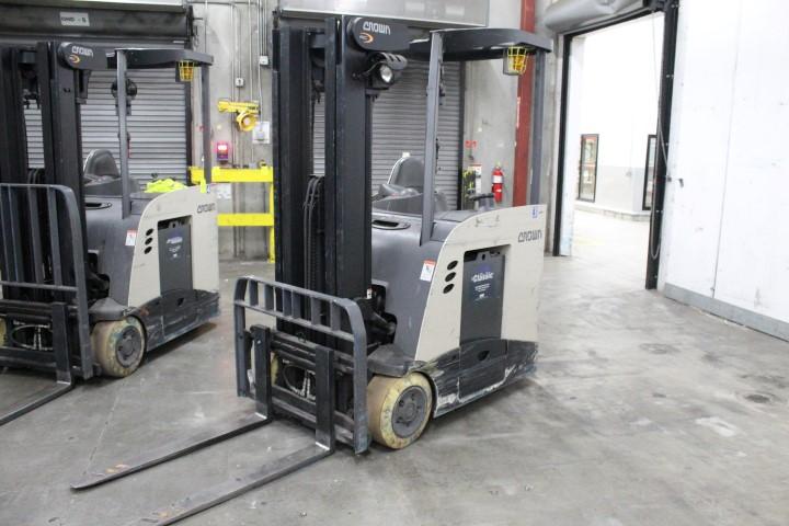 Crown Electric Stand-Up Forklift. 36 Volt Type EO Battery, 2650lb Capacity - Model # RC5535-30  - Se