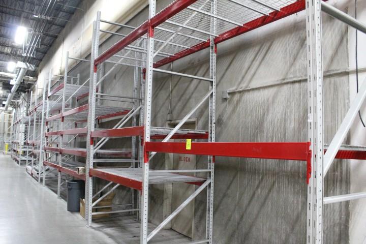 Pallet Racking. 6 Sections, 90" And 102" Beams, 14'x44" Uprights