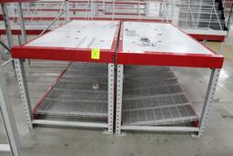 Pallet Racking. 2 Sections, 90" Beams, 38x40" Uprights