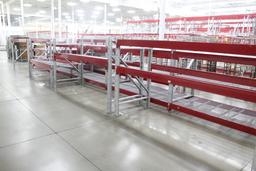 Pallet Racking. 11 Sections, 90" Beams, (10) Sections W/ 60x40" Uprights, (1) Section W/  49x18" Upr