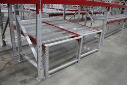 Pallet Racking. 4 Sections, 90" Beams, 28x40" Uprights