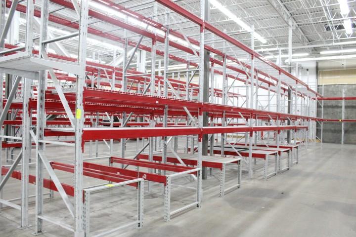 Pallet Racking. 7 Sections, 108" Beams, 14'x36" Uprights