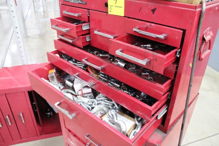 Metal Toolboxes W/ Tools. Both Boxes Full Of Hand Tools, Sockets, Etc.