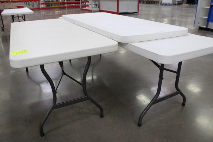 6' and 8' folding tables.