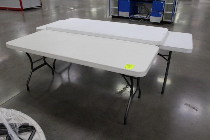 6' and 8' folding tables.