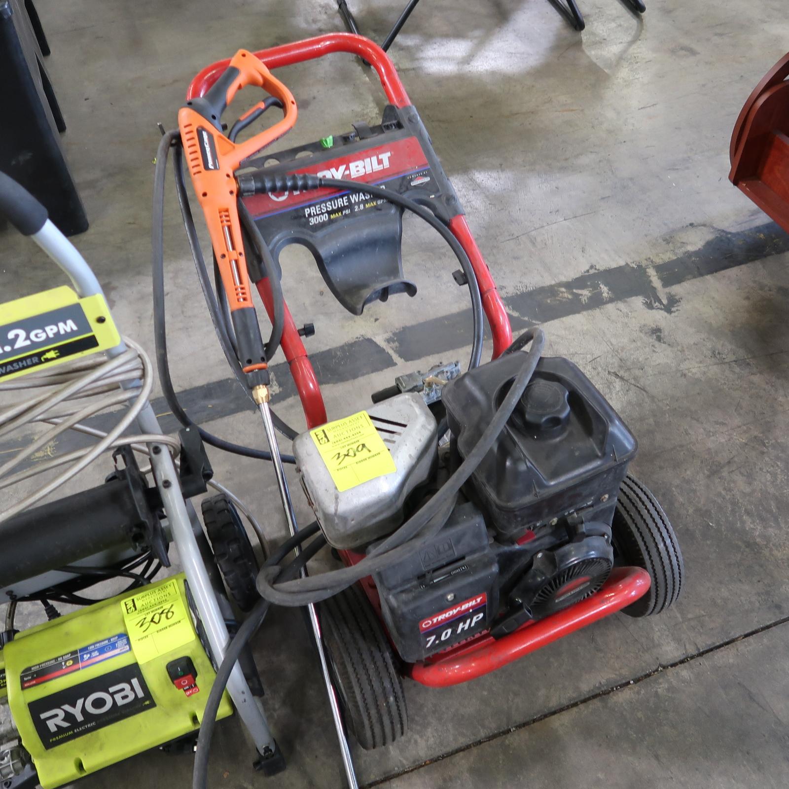 Trot-built gasoline pressure washer