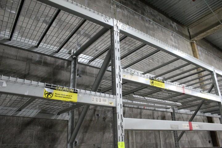 Pallet Racking. 7 Sections, 10'x44" Uprights, 92" Beams