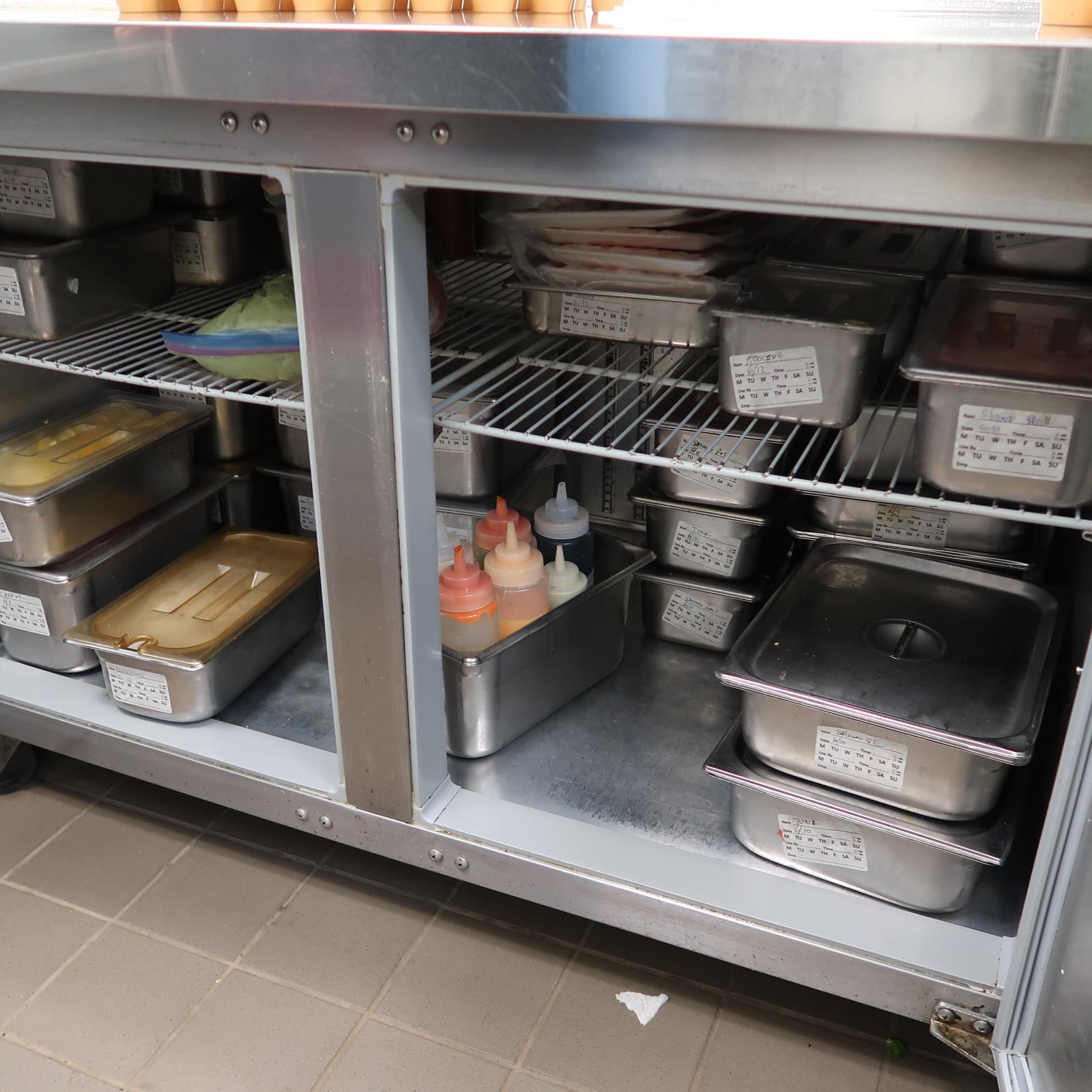 Continental refrigerated prep table