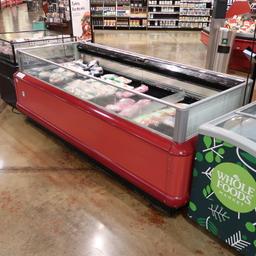 2004 Hussmann single-wide freezer coffin, w/ ele defrost