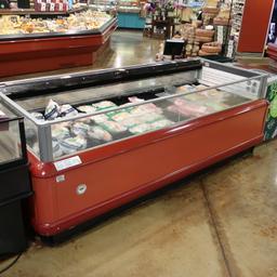 2004 Hussmann single-wide freezer coffin, w/ ele defrost