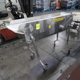 conveyor belt w/ stainless frame, flat