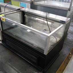 Wasserstrom refrigerated merchandiser w/ 3) glass sides