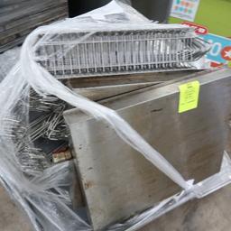 pallet of sheet pans, stainless racks & drain pans