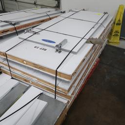 pallet of walk-in man-doors, mounted in panels