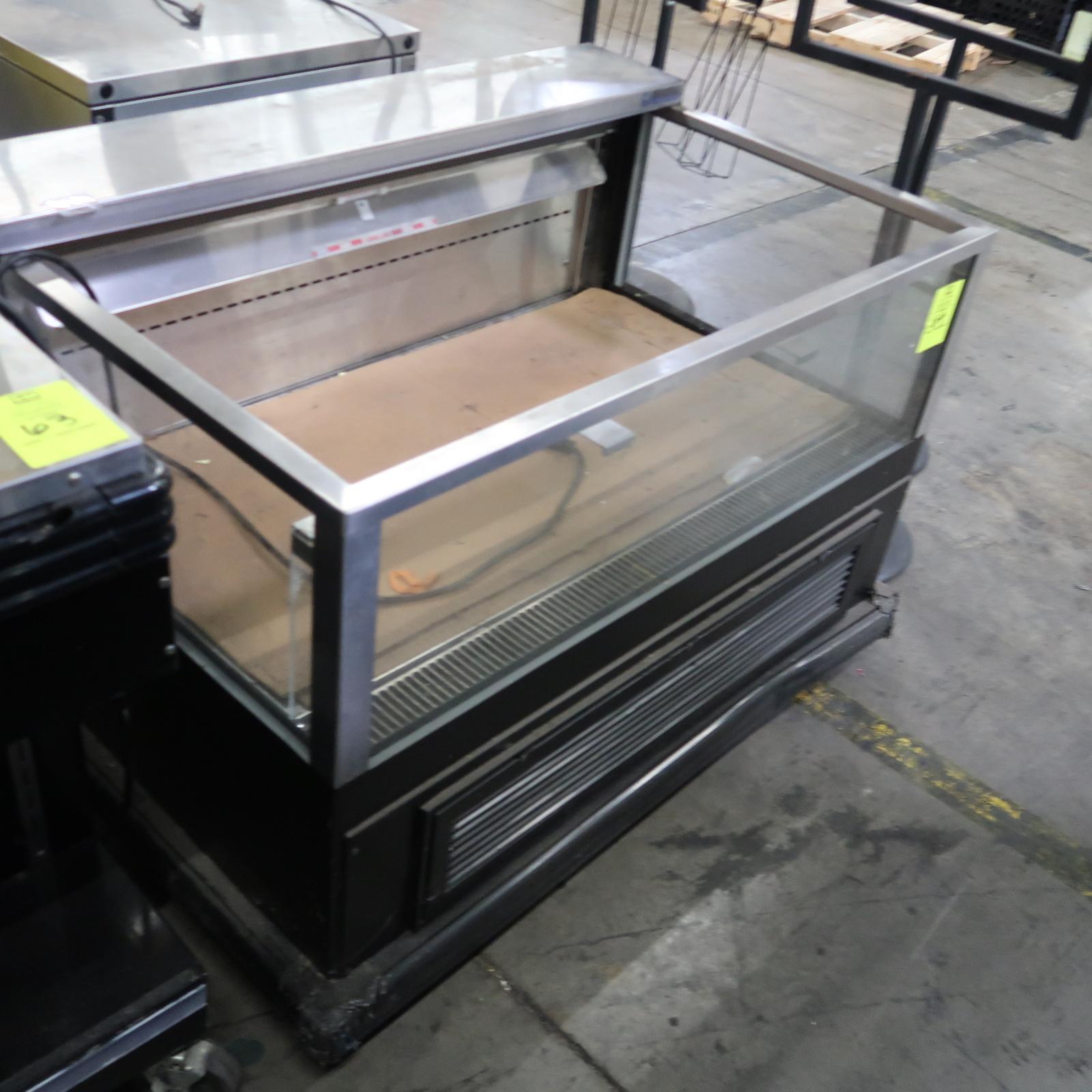 Amtekco refrigerated merchandiser w/ 3) glass sides