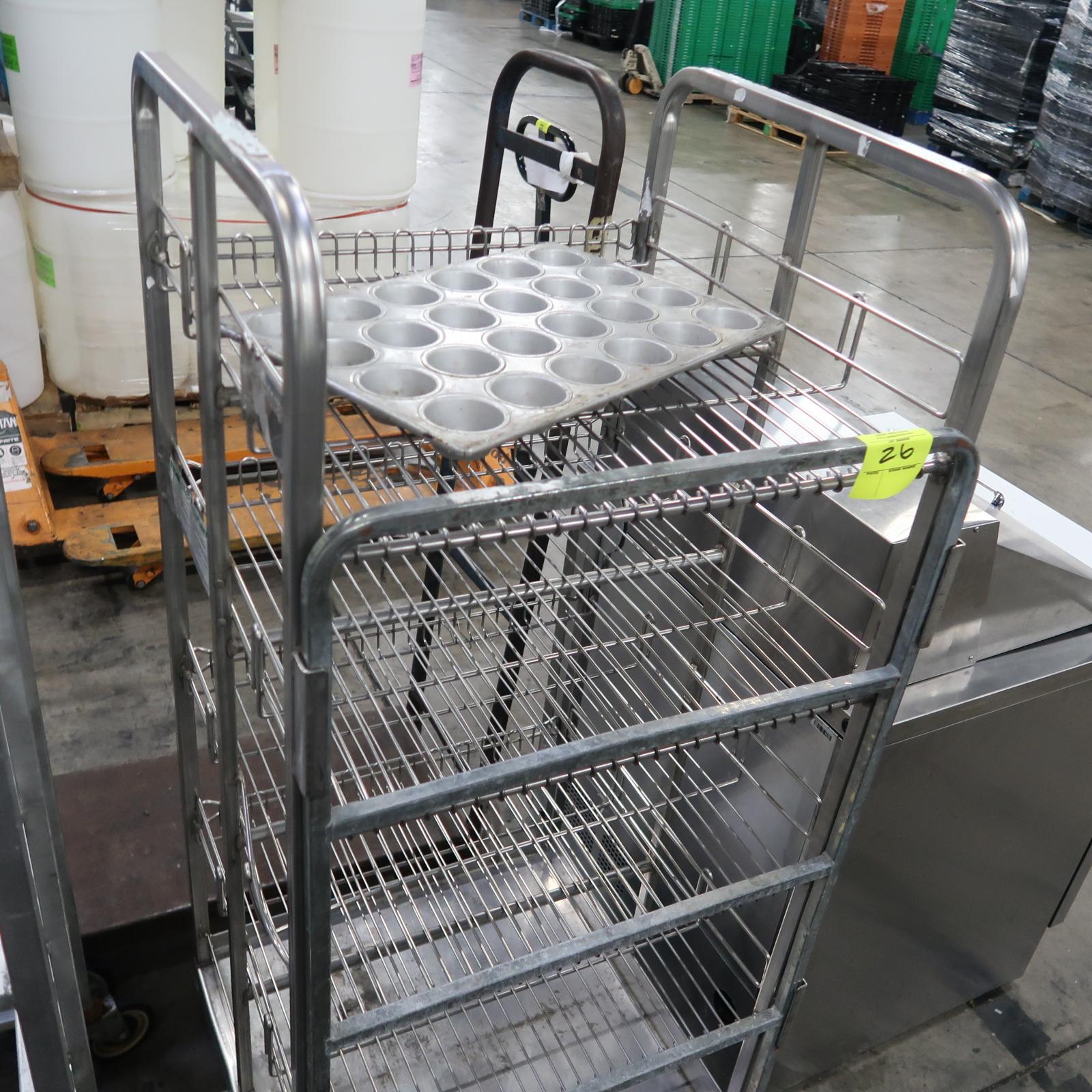 stainless rack , on casters