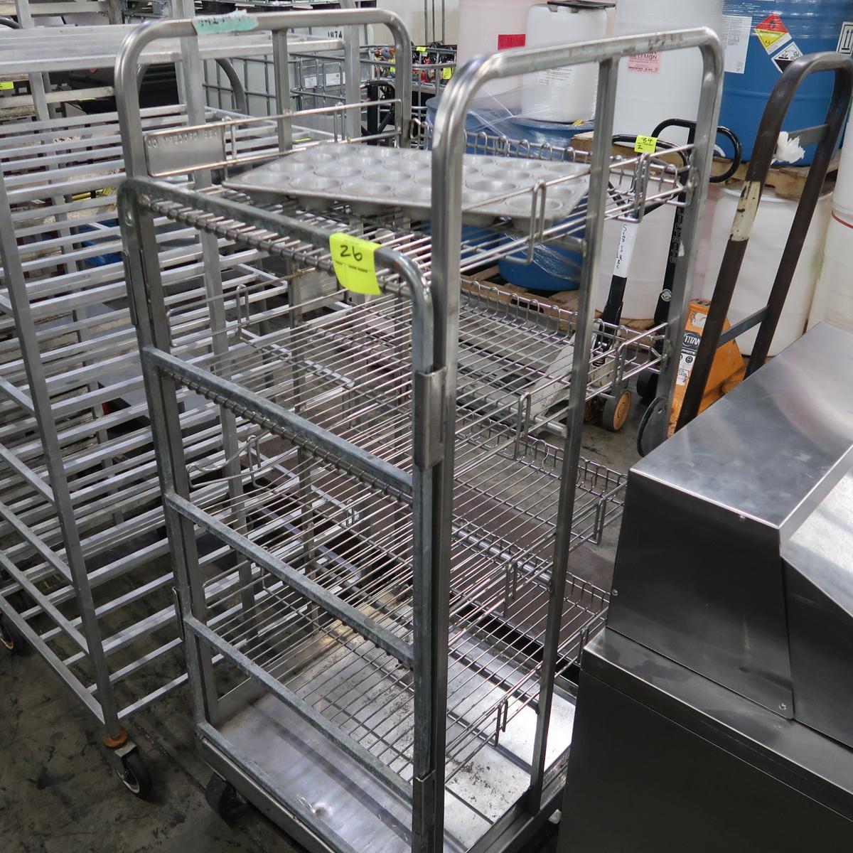 stainless rack , on casters