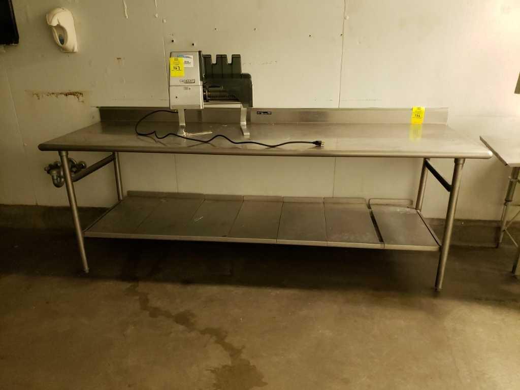 8ft stainless steel table