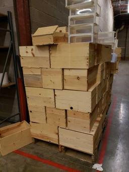 Pallet of wood crates