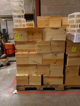 Pallet of wood crates