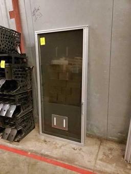 Glass case doors