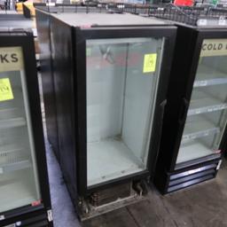 Beverage Air glass door cooler, no shelves