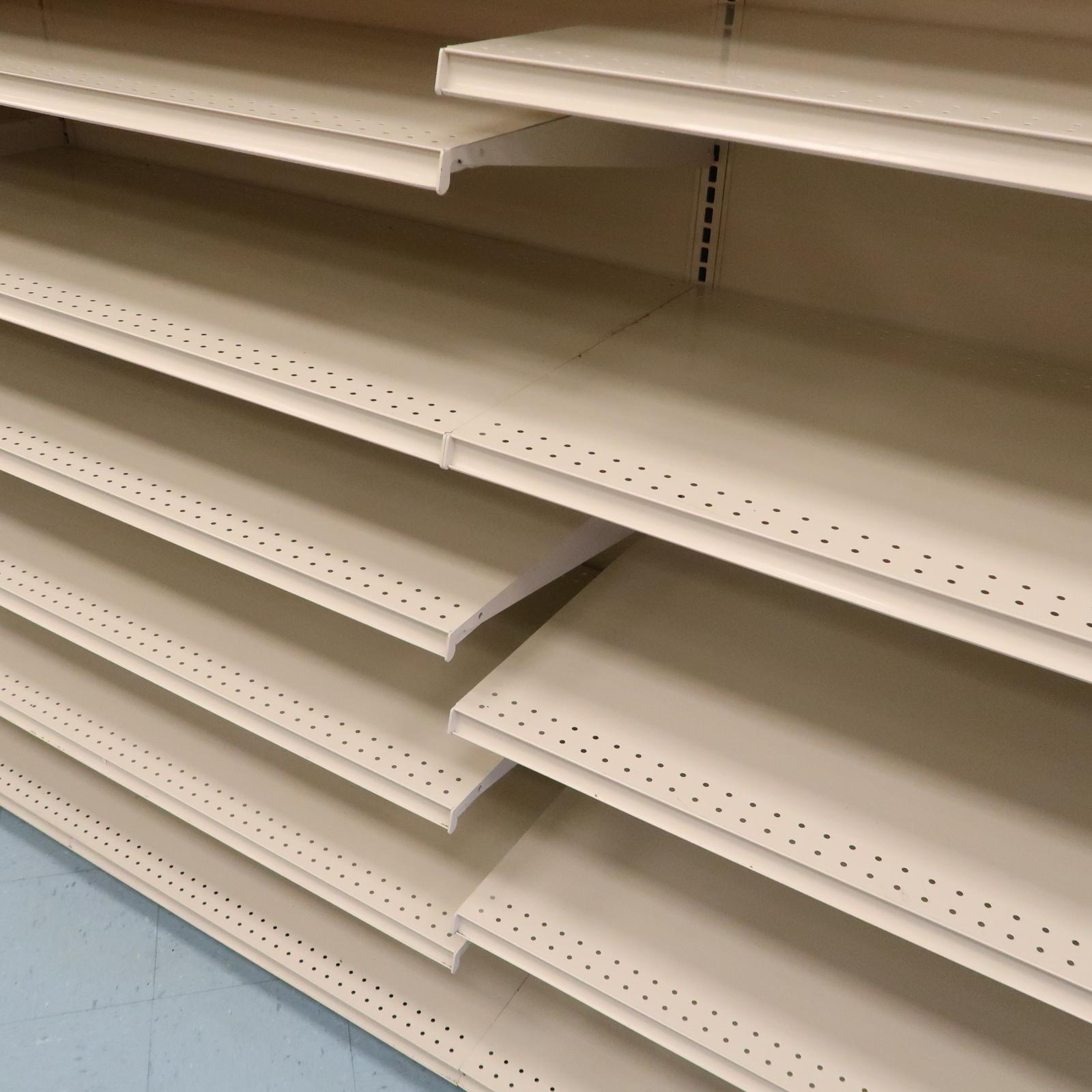 Lozier wall shelving, 36'