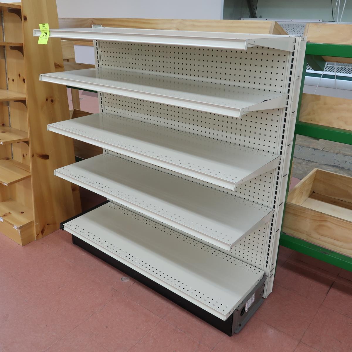 Lozier wall shelving, 4' one-sided