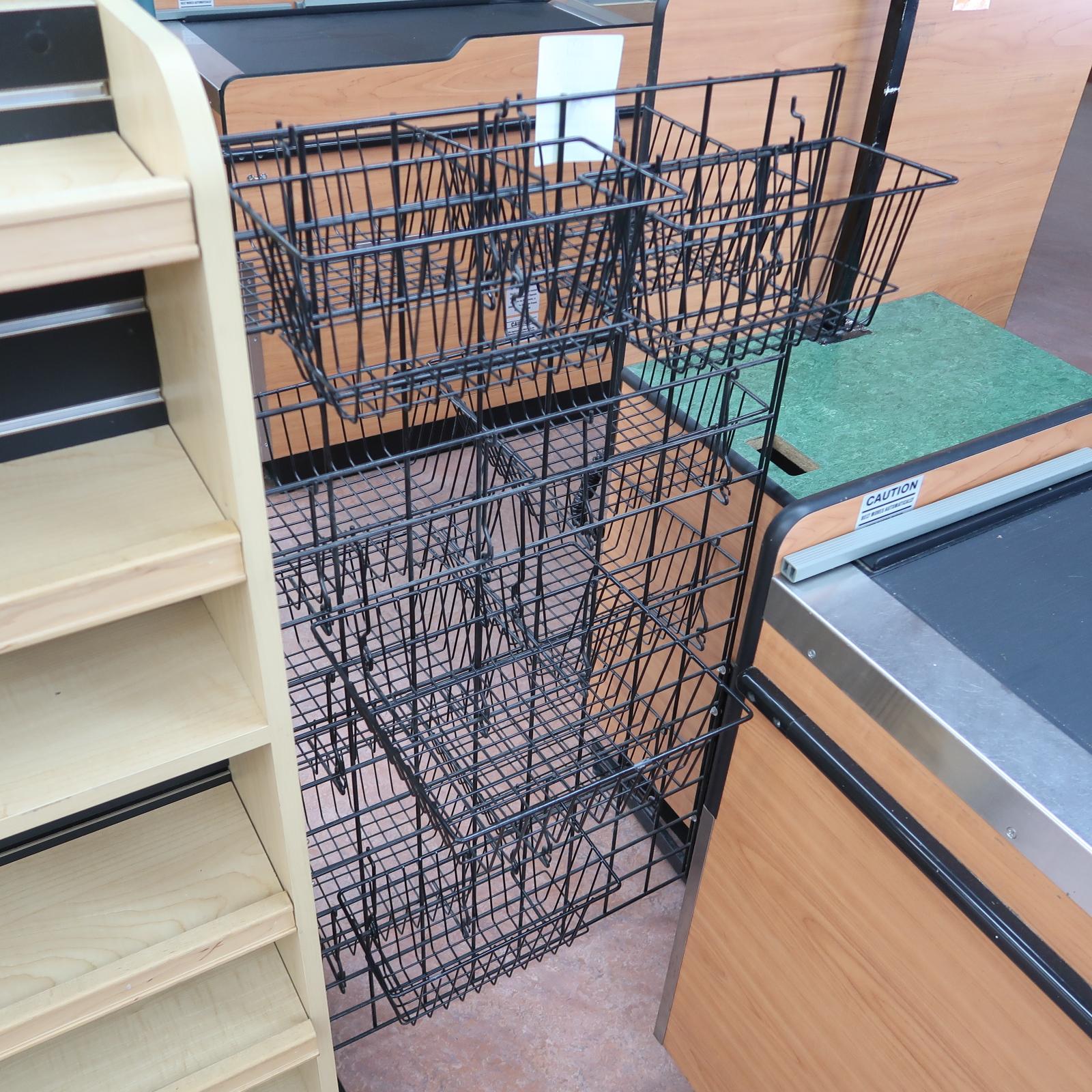 wire basket merchandiser