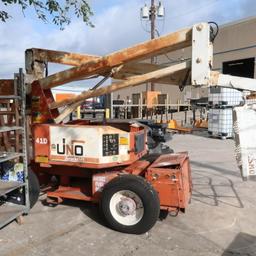 Snorkelift aerial work platform, not running, wheels locked