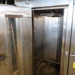 2011 LBC single rack oven, w/ built-in hood