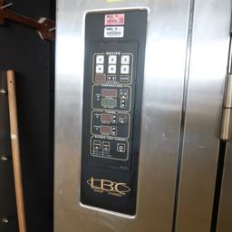 2011 LBC single rack oven, w/ built-in hood