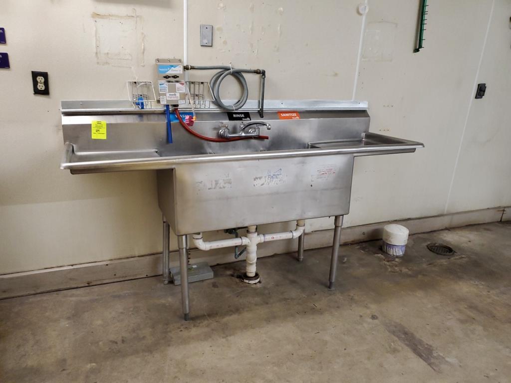 Three Compartment Stainless Sink