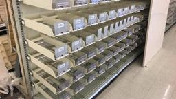 20’ Of Gondola Shelving W/ Card Racks