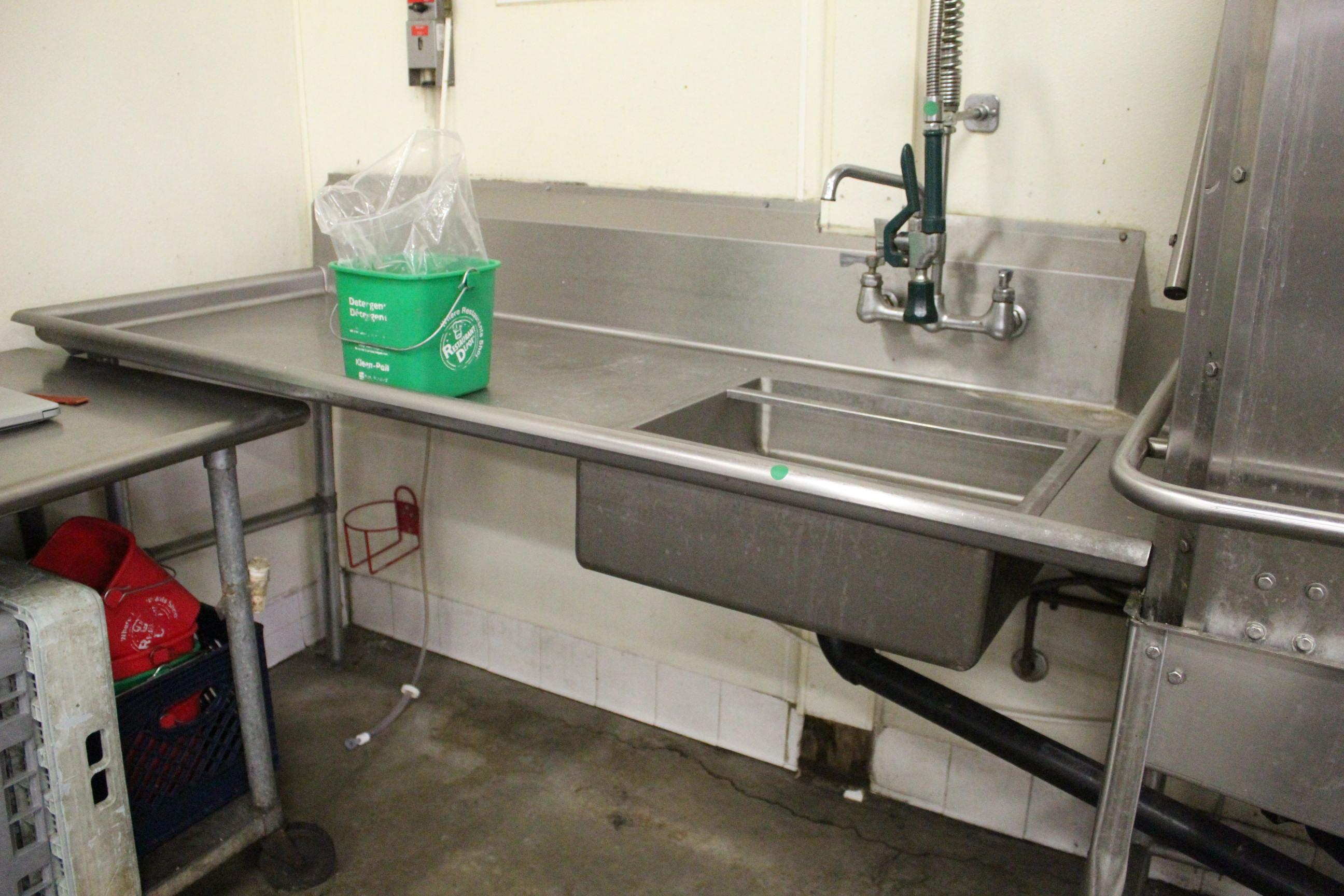 Commercial Dishwashing Sink Table (No Washer)