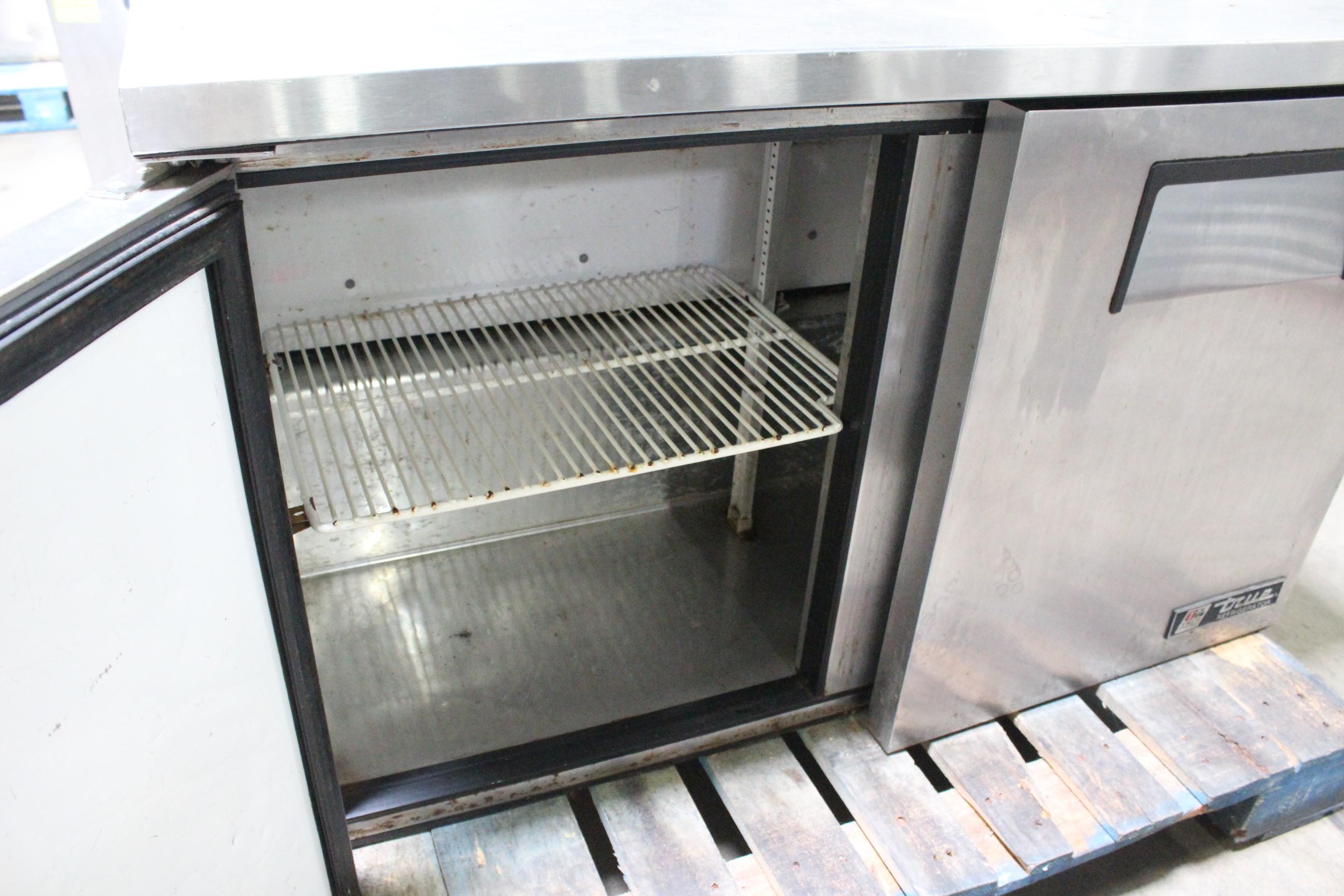 True 4' Stainless Worktop Refrigerator