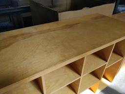 Wood 11 compartment shelf