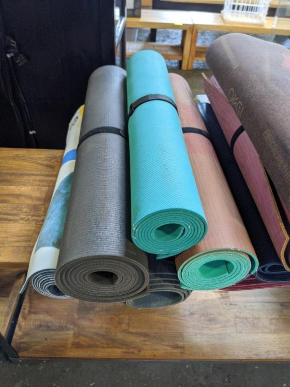 Group of yoga mats