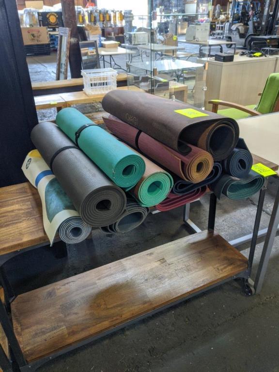 Group of yoga mats