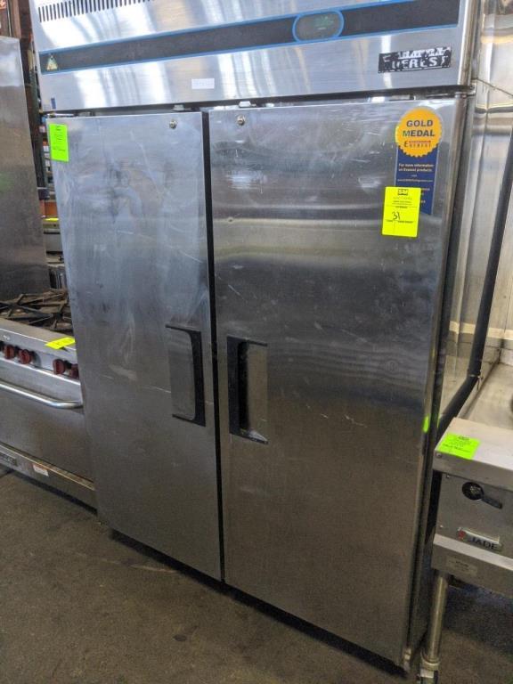 Everest 2 door stainless freezer