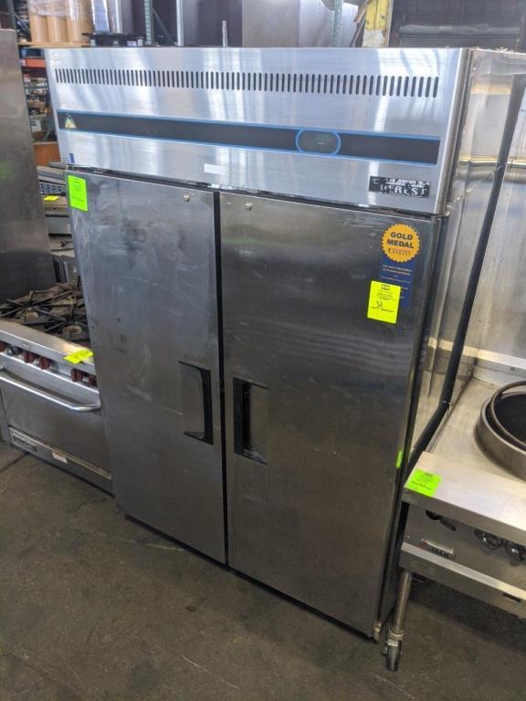 Everest 2 door stainless freezer