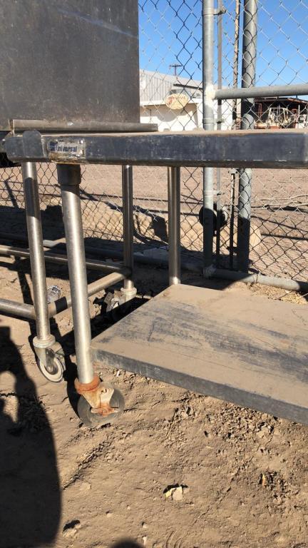 4’ Stainless Steel Table On Casters