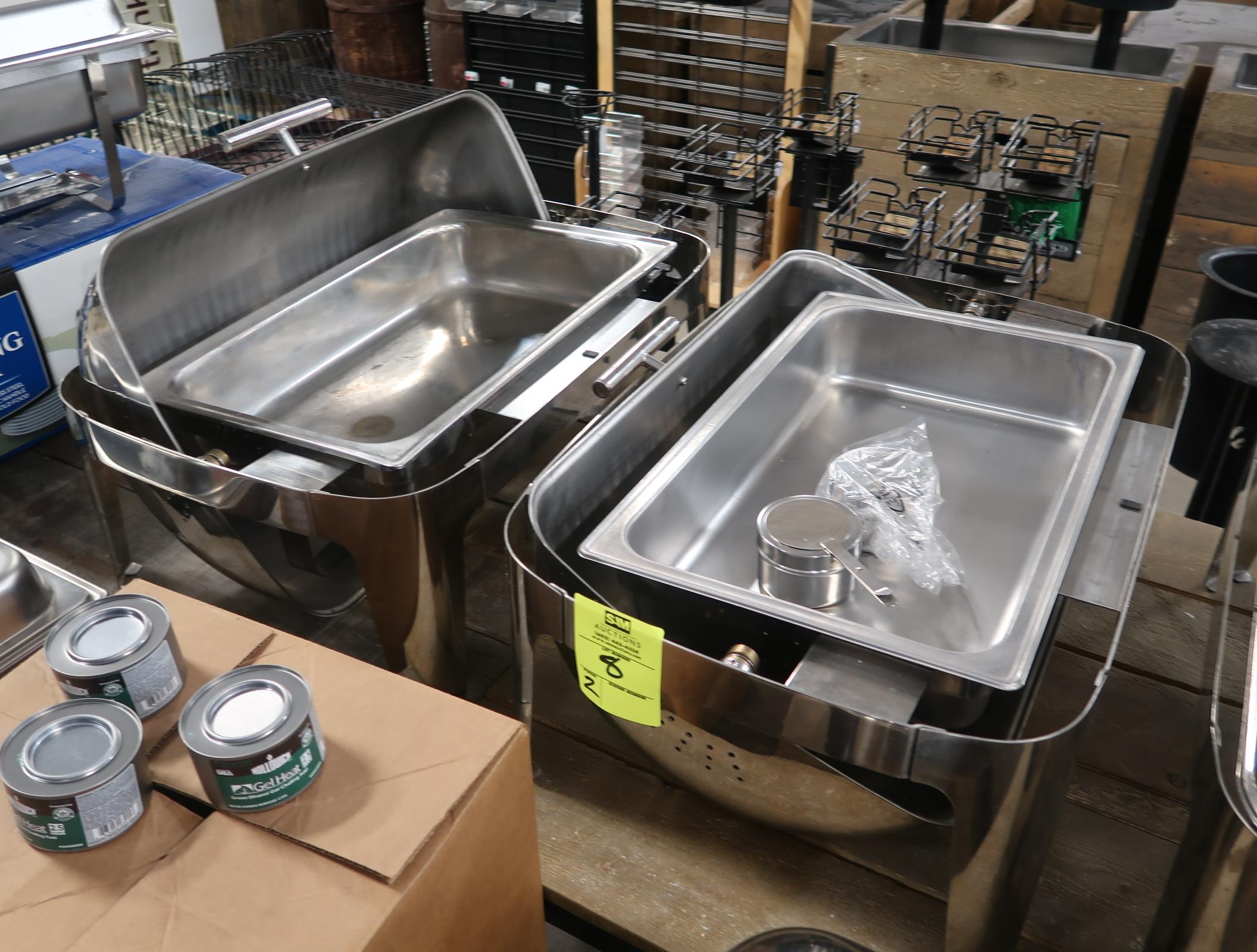 stainless chafing dishes