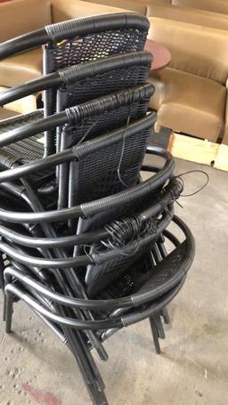 Wicker Patio Chairs W/ Metal Frame