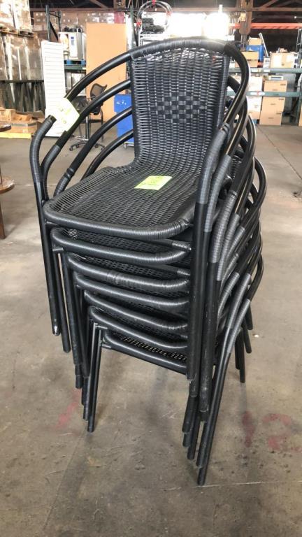 Wicker Patio Chairs W/ Metal Frame